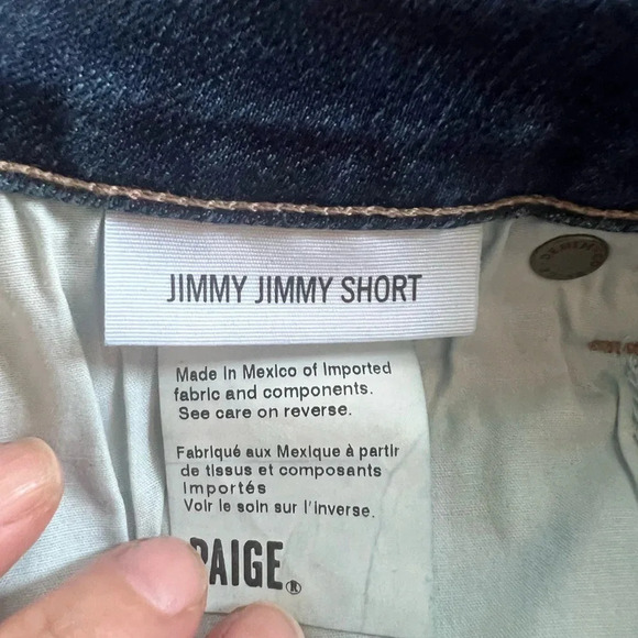 Paige Denim Shorts Size 30 - Picture 3 of 5